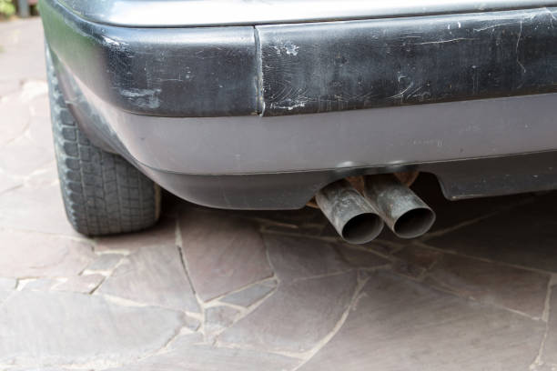 istock Muffler on an old car 902957248