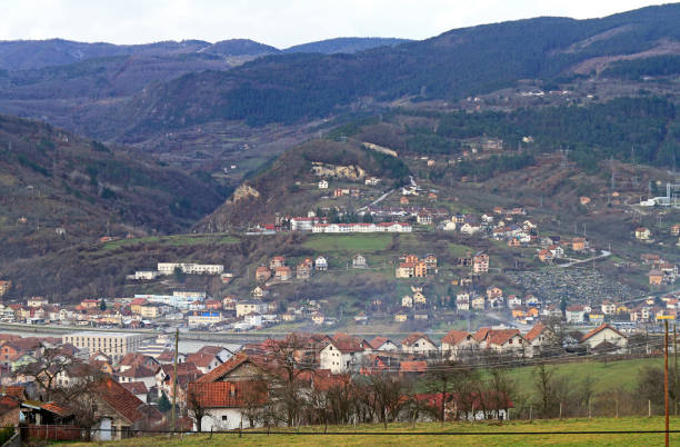 istock the small nice city Visegrad 902957322