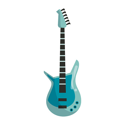 Eletric guitar isolated icon vector illustration graphic design