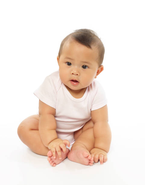 istock Asian baby on white background 902966916