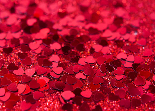 istock Red hearts texture. Red valentine day background. 902987498