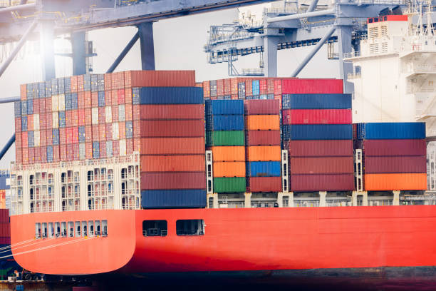 istock Logistics import export concept and transport industry of container cargo freight ship in the Seaport, Freight transportation, Shipping 902995800