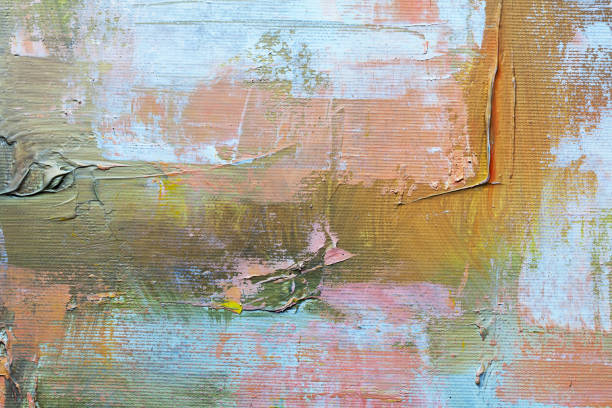 istock abstract oil paint texture on canvas, background 902996234