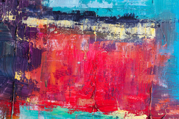 istock abstract oil paint texture on canvas, background 902996472