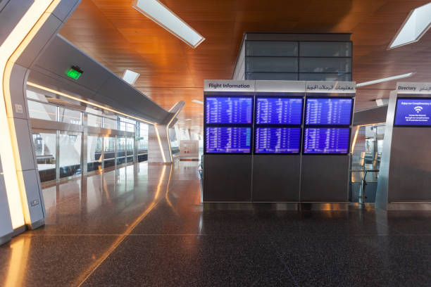 istock Terminal and timetable in the blurred background 902997480