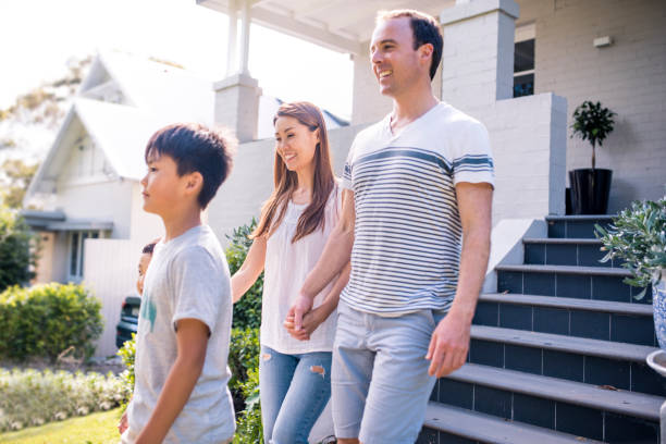 istock Family leaving home and going outdoors 903002948