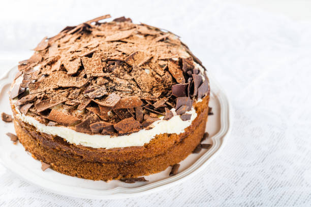 istock Coffee cake soaked with mascarpone frosting 903011686