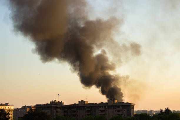 istock a fire broke out in the city 903015398