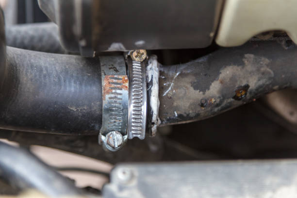 clamps on connection of a branch pipe