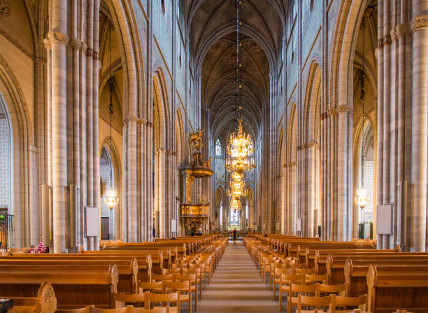 uppsala domkyrka j’ai uppsala - uppsala cathedral photos et images de collection