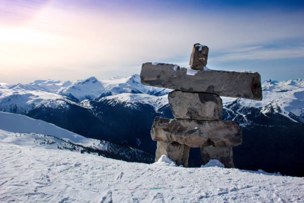 istock Inukshuk in a Mountain Landscape 903035680