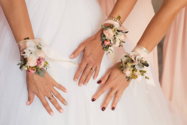 istock Wedding bouquet in bridesmaids hands 903036296