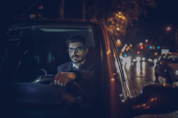 istock Businessman driving car 903054226