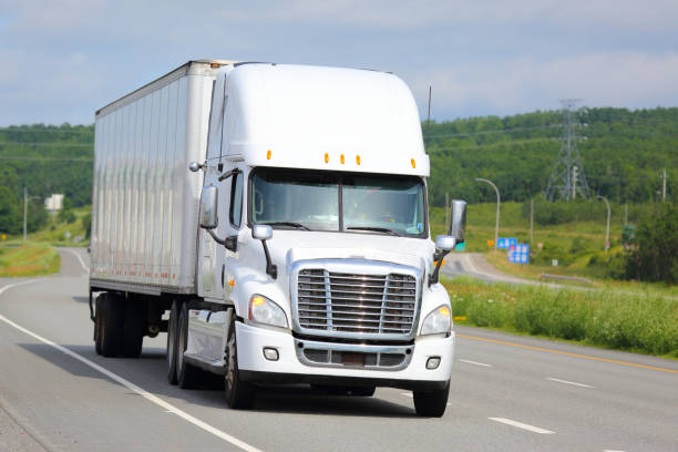 istock Truck on a highway 903055044