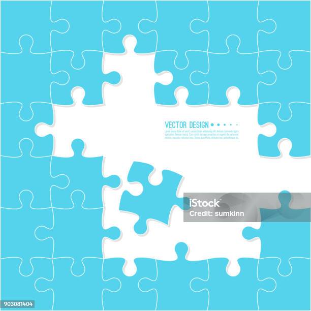 Jigsaw Puzzle Pieces Stock Illustration - Download Image Now - Jigsaw Piece, Jigsaw Puzzle, Puzzle