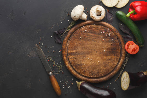 istock Vegetables on a wooden background top view copy space 903088688