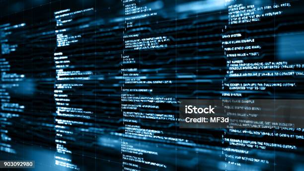 Abstract Program Code Stock Photo - Download Image Now - Computer ...