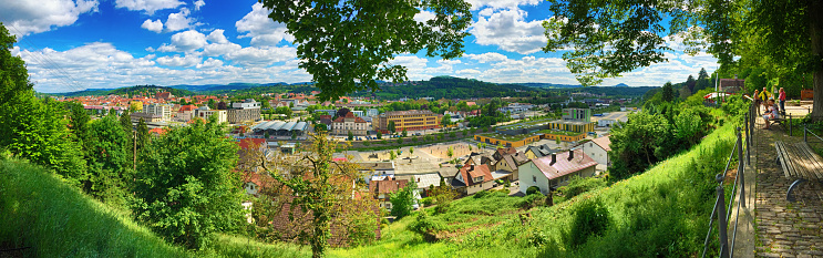 View form Salvator to Schwäbisch Gmünd, Ascension Day 25.05.2017 in Schwäbisch Gmünd, Baden Württemberg Germany