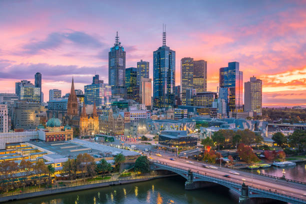 istock Melbourne city skyline at twilight 903106374