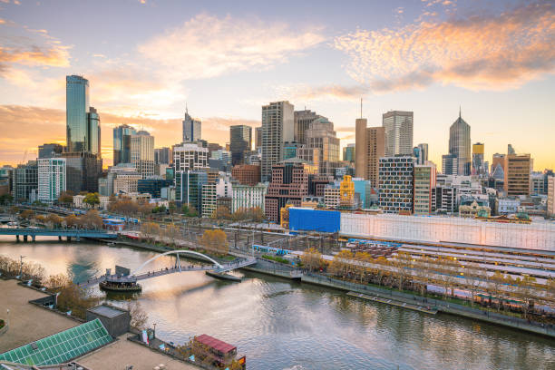 istock Melbourne city skyline at twilight 903106772