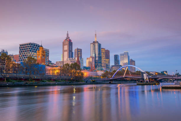 istock Melbourne city skyline at twilight 903107908