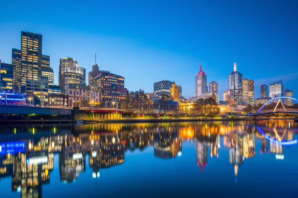istock Melbourne city skyline at twilight 903107918