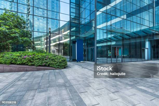 Modern Building Outdoors Stock Photo - Download Image Now - Office Building Exterior, Building Entrance, Shopping Mall