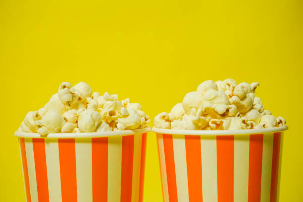 The popcorn which was in the paper cup