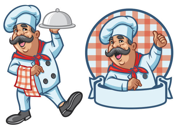 Ilustración de Dibujo Animado Conjunto De Chef Feliz y más Vectores Libres  de Derechos de Chef - Chef, Pizza, Hacer - iStock