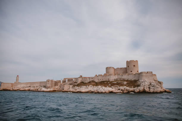 Frioul Island near Marseille Marseille,France - June 13th 2016: The If island of Frioul Archipelago in Marseille,France,which is believed to be the base of the story of The Count of Monte Cristo by Alexandre Dumas. frioul archipelago stock pictures, royalty-free photos & images