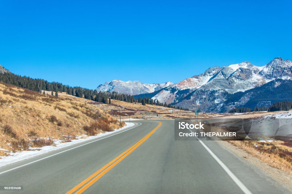Road in Colorado Adventure Stock Photo