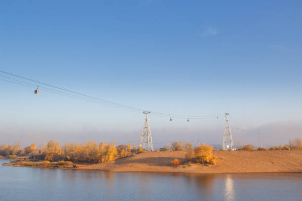 istock Nizhny Novgorod cable car in the autumn 903164588