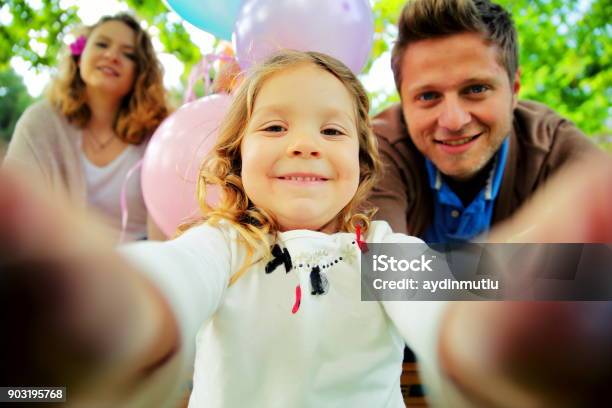 Young Beautiful Family Taking Selfie Stock Photo - Download Image Now - Family, Selfie, Child