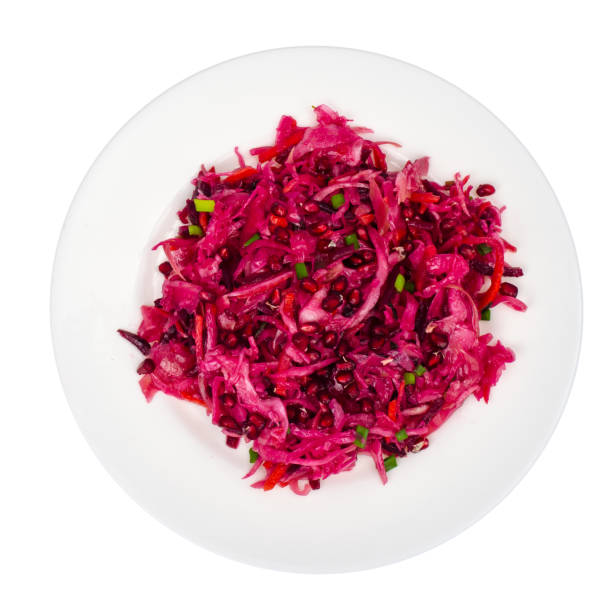 istock Salad with beets, cabbage, carrots and pomegranate 903206394