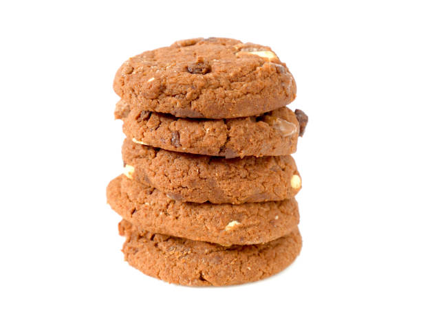 istock Stack of chocolate chip with white chocolate cookies 903206736