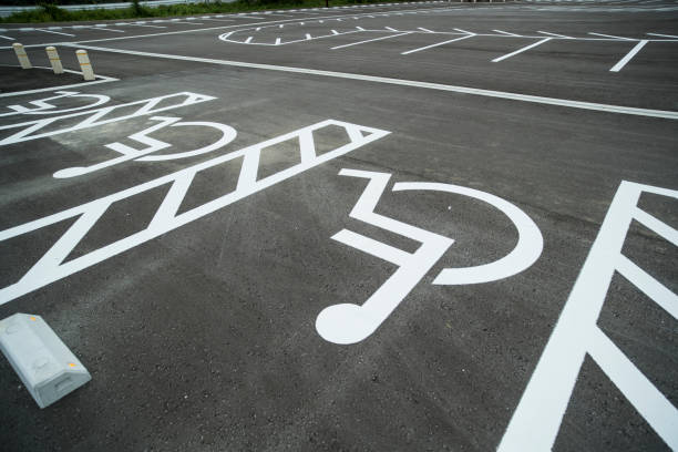 istock Barrier-free parking lot. 903209812