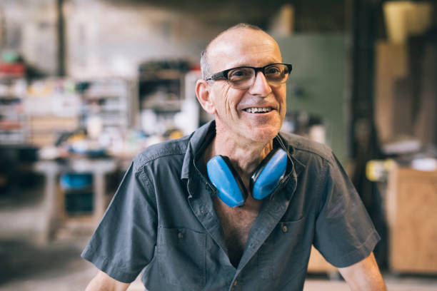 trabalhador sorridente - working class - fotografias e filmes do acervo