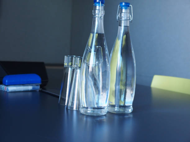 Water bottles stock photo