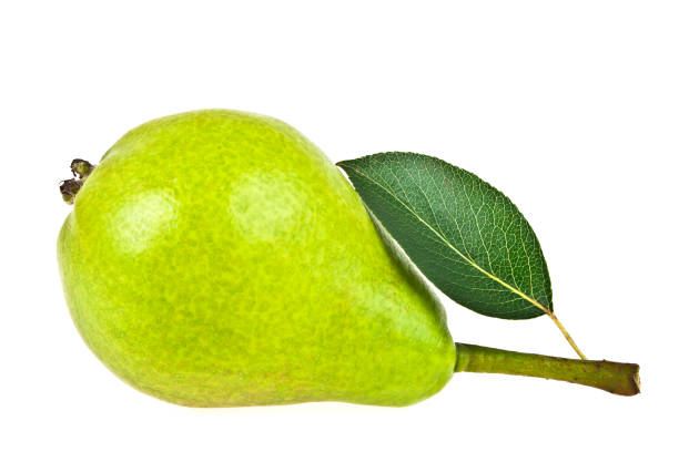 istock Green pear isolated on a white background 903221894
