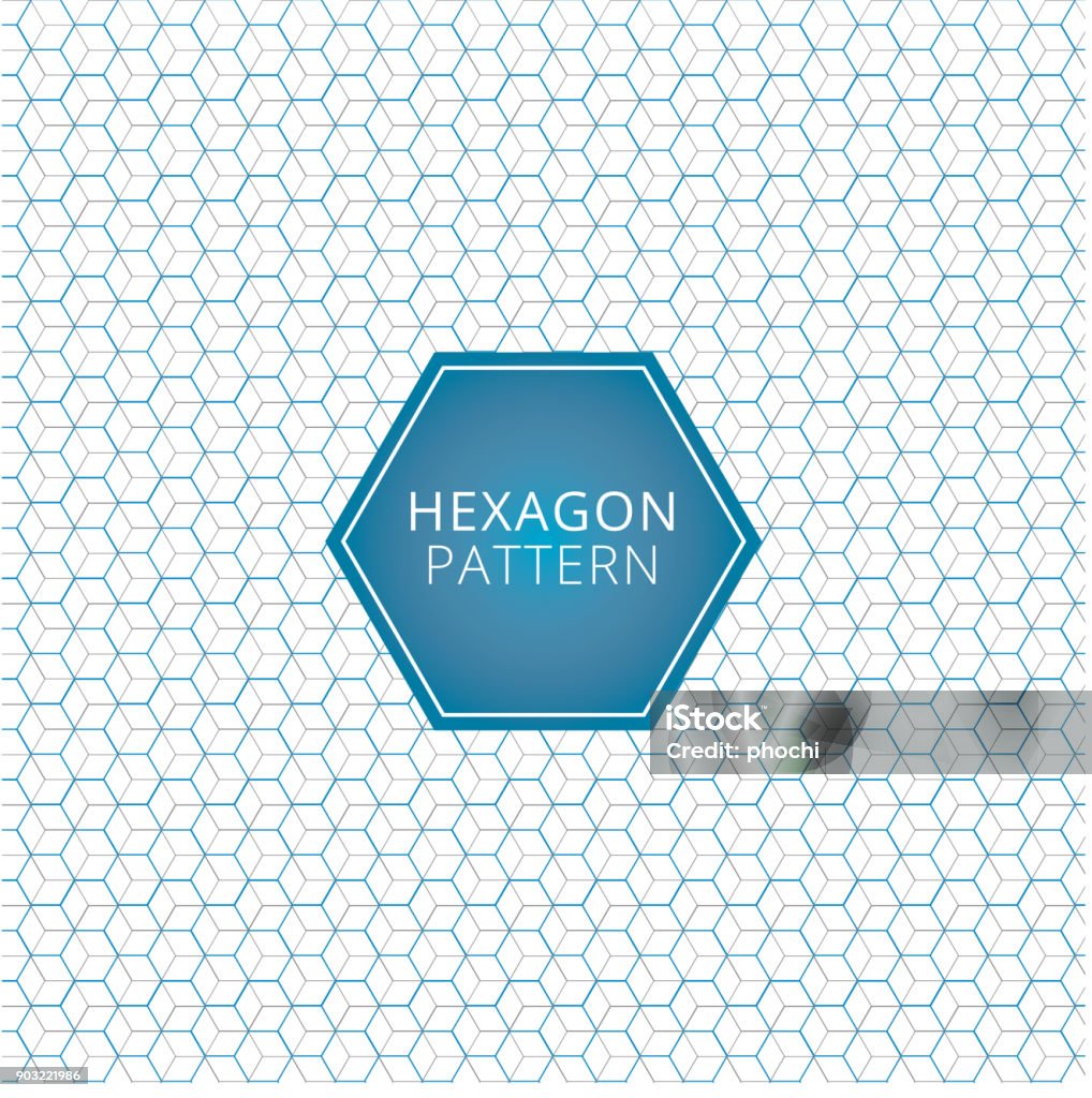 Abstract geometric blue, gray hexagon pattern overlap background. technology elements. Abstract geometric blue, gray hexagon pattern overlap background. technology elements. Vector illustration Pattern stock vector