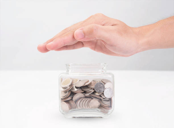 istock hand protection piggy bank. concept save money. 903225832