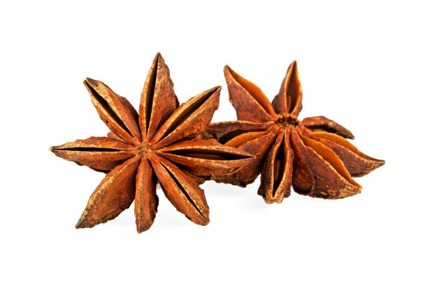 istock Star anise spice fruits isolated on white background 903230052