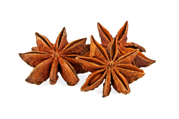 istock Star anise spice fruits isolated on white background 903230112
