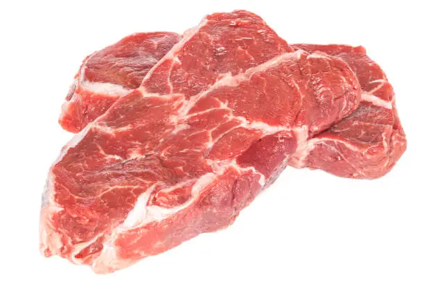 Photo of Raw Meat on White