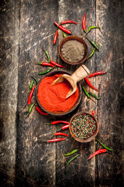 istock Pepper background. Different types of chili pepper. 903234544