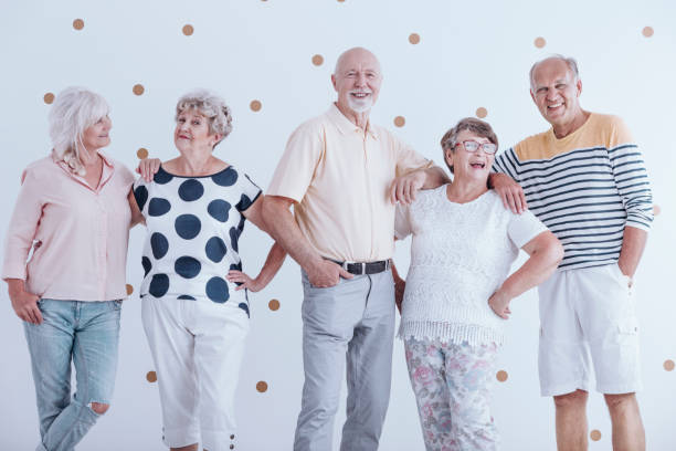 istock Smiling elderly men and women 903253680