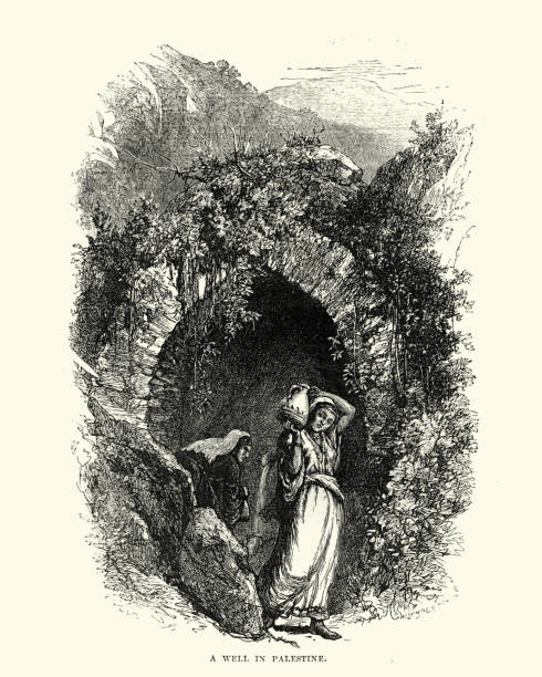 istock Woman collecting water from a well, Palestine 903264766
