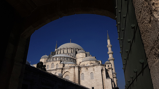 Dooryard of Suleymaniye Mosque in Istanbul