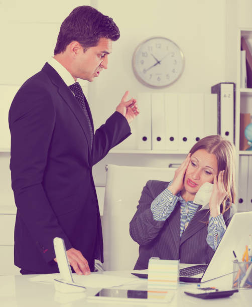 istock Businessman feeling angry to coworker 903274238