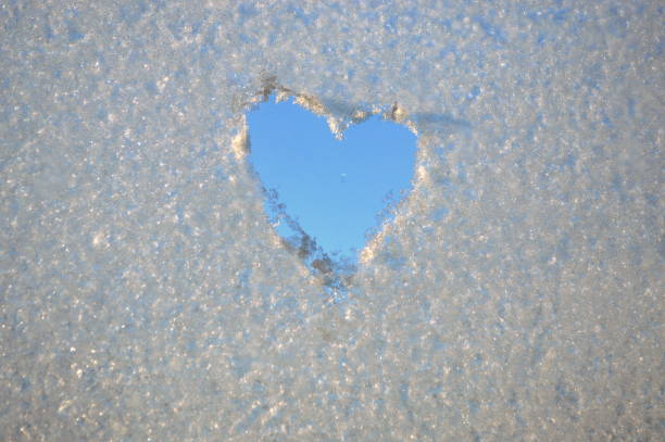 istock Heart Shape drawn on frozen window 903277582